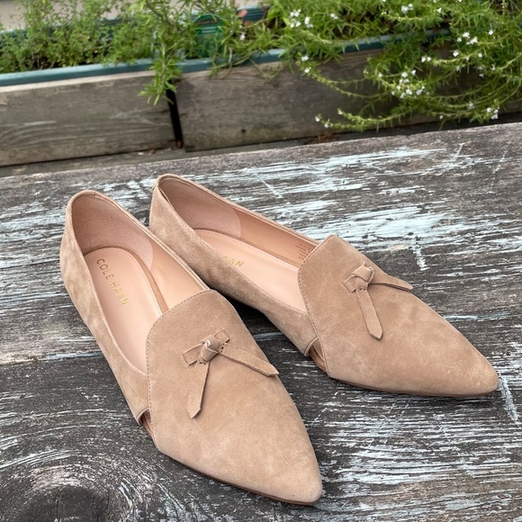 Cole Haan Suede Viola Skimmer Loafers - Picture 4 of 8